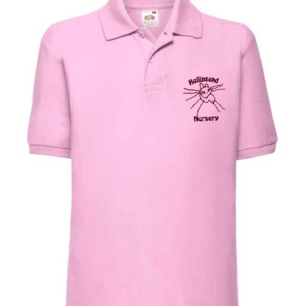 Hollinsend Nursery - Light Pink Polo Shirt Child, Hollinsend Nursery