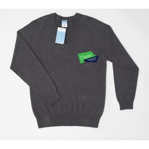 Oasis Academy - Knitted V Neck Sweater, Free delivery to school, Senior