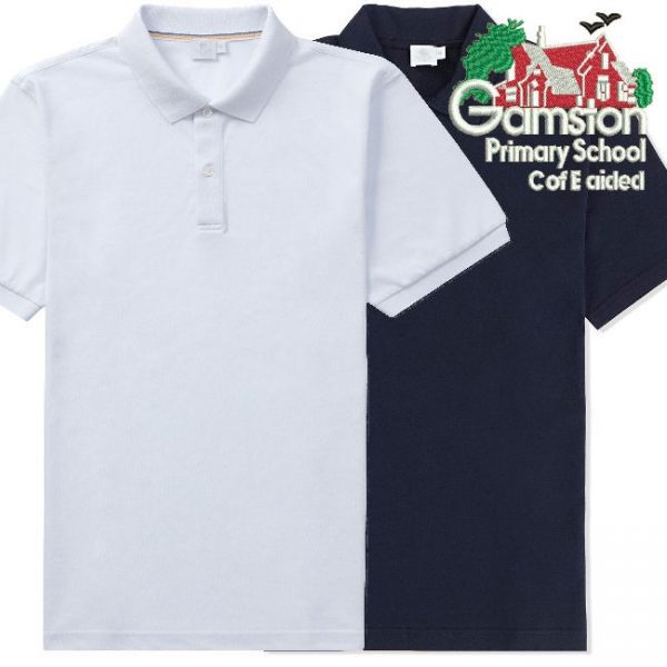 Gamston Primary - OLD LOGO Polo Shirt, Free delivery to school, Old Logo