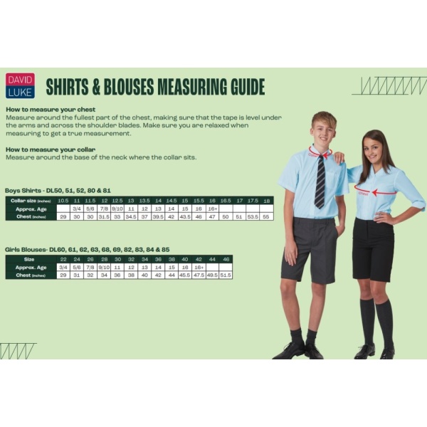 The Bolsover School - Boys Shirts, Free delivery to school, The Bolsover School