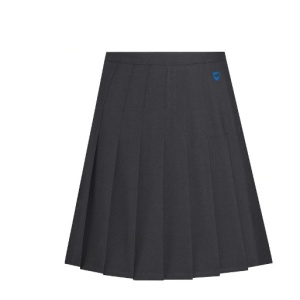 The Bolsover School - Girls Pleated Skirt BLACK, Free delivery to school, The Bolsover School