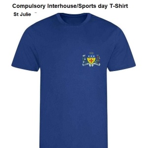 Notre Dame High School - St Julie Compulsory Interhouse/Sportsday T-Shirt, Free delivery to school, Schoolwear