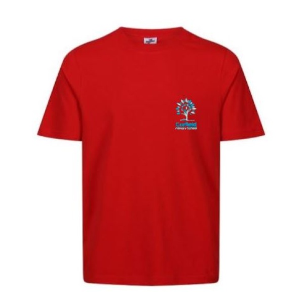 Carfield Primary School - PE T-Shirt -not returnable, Carfield Primary, Free delivery to school