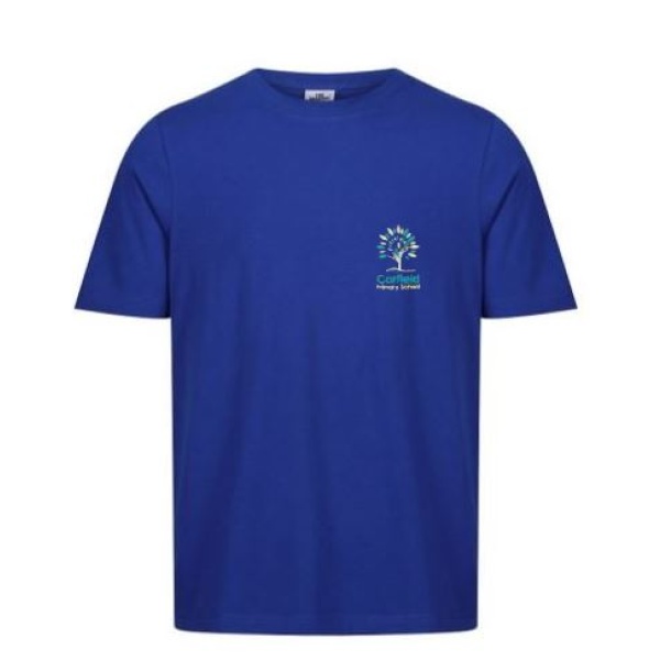 Carfield Primary School - PE T-Shirt -not returnable, Carfield Primary, Free delivery to school