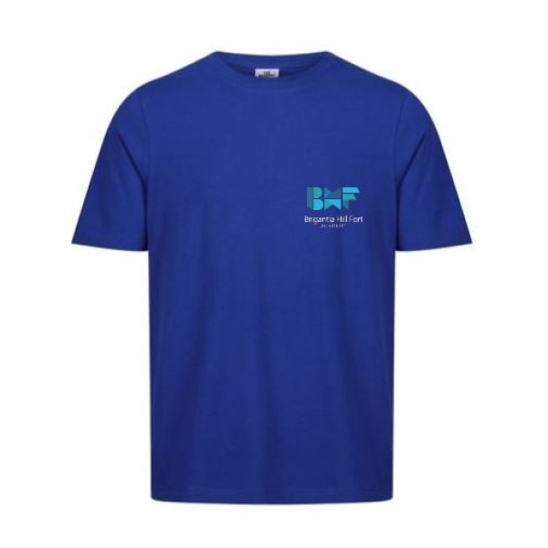 Brigantia Hill Fort Academy - T-Shirt -not rreturnable, Free delivery to school, Brigantia Hill Fort Academy