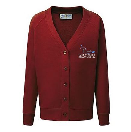 Hartley Brook Academy - Sweat Cardigan, Free delivery to school, Hartley Brook Primary Academy