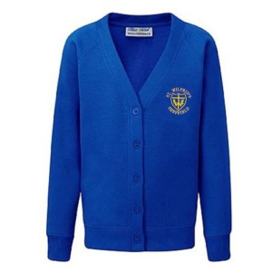 St Wilfrids Primary School - Sweat Cardigan, Free delivery to school, St Wilfrids Primary