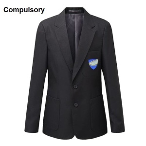 The Bolsover School - Unisex Fit Eco Blazer BLACK, Schoolwear, Free delivery to school, The Bolsover School