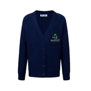 Woodthorpe Community Primary - NEW LOGO Sweat Cardigan, Free delivery to school, Uniform