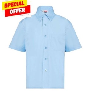 OBSOLETE PRODUCT - SALE Short Sleeve Boys Shirts, Free delivery to school, Sale, Immaculate Conception Primary, St John Fisher Primary, St Wilfrids Primary