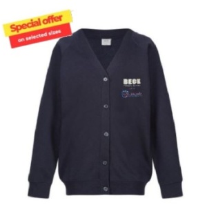 Beck Primary School - Sweat Cardigan -not returnable, Beck Primary